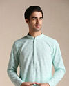 Mint Green Chikankari Embroidered Kurta Set  image number 0